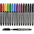 ABEIER Dry Erase Markers Whiteboard Pens, Box of 15, 12Colors Total 4 Black Pens, Low Odor Fine White board Markers for Kids Teachers Office & School Supplies