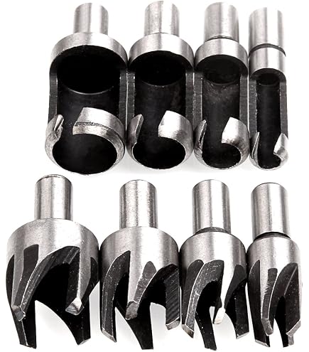 23-Piece Countersink Drill Bit Set – Hex & Round Shank, Wood Plug Cutters, Center Punch – For Wood, Plastic & Aluminum