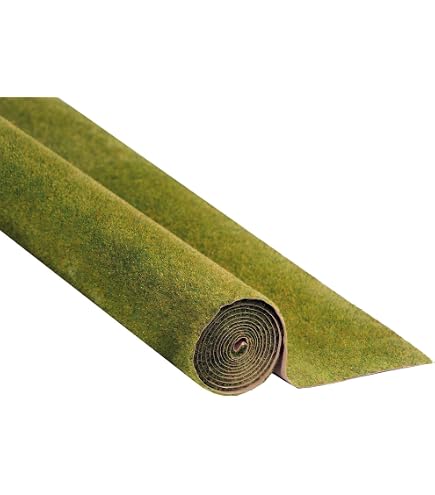 Busch Environnement – Tapis Décor Vert Mai Pour Modélisme Ferroviaire H0, 200 X 80 Cm