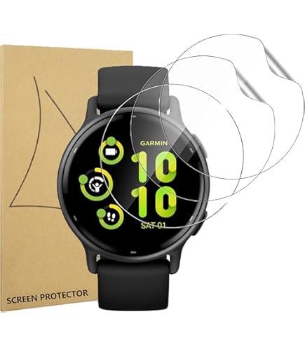 MIHENCE Beschermfolie compatibel met Garmin Vivoactive 6 / Vivoactive 5 Smartwatch folie, TPU HD displaybeschermfolie [6 stuks