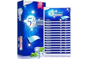 ‎VINMALL Bleaching Zähne White Stripes Zähne, Vinmall Zahnaufhellung Whitening Strips, zahn bleaching aufhellung, Professionelle zahnweiss bleaching stripes, Minze Geschmack, Schnelles Entfernen Aller Flecken