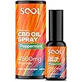 SOOL CBD Oil Spray 4500mg 30ml | Peppermint Flavour CBD Oil High Strength | CBD Hemp Oil CBD Spray | Broad Spectrum CBD Tincture