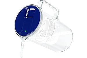 Wessper jarra filtradora de agua con Indicador LED, 3 litros, jarra agua cristal, Jarra con cartucho filtro agua, filtro de agua, sin de BPA "BPA FREE", Azul