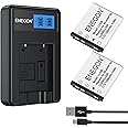 ENEGON NP-45S NP-45 EN-EL10 Li-40B Battery and LCD Charger Kit for Olympus Li-42B Fujifilm INSTAX Mini 90 Nikon EN-EL10 and FinePix XP50/60/70/80/90/120/130/140, T350/360/400/500/510/550 JX500 JX520