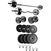 Moccastyle 38 Kg Z-Barlı Megaset Halter Seti Ve Dambıl, Ağırlık,Fitness