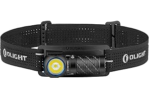 OLIGHT Perun 3 Mini Lampe Frontale Puissante Rechargeable USB EDC 1250 LM Portée Max.155 Mètres Torche Clignotant 7 Modes Étanche IPX8 Headlamp LED Feu Rouge Pour Camping