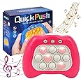 Pop It Game Light Up Fidget Toy, Tap Tap Smart Fidget, Decompression Breakthrough Puzzle Game Machine, Light Up Pattern Popping Games, Push Pop Stress Toys Fun Present for Kids (D) (C)