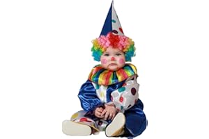 Atosa Disfraz Payaso de Circo Bebé Azul Lunares De Colores De Carnaval