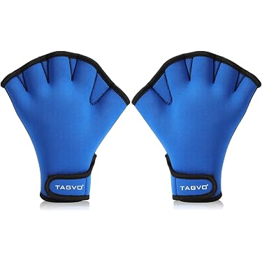 Gants Fitness Piscine Gants Palmés De Natation En Néoprène - Pour Aquagym, Fitness Aquatique, Surf, Taille Unique