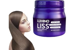 BLMCOOS Lumino Liss Alisado, Lumino Liss Alisado Sin Formol, Protein-Korrektur-Haarglättungscreme, verleiht dem Haar natürliche Seidigkeit, lang anhaltende Glätte, Sin Formol Keratina, für alle Haartypen (1)