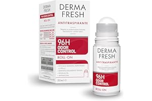 Dermafresh Odor Control Efficace 96H, Deodorante Antitraspirante Roll-On 50 ml, No Alcol, Antimacchia, Delicato sulla Pelle, Contro Sudorazione e Cattivi Odori, Dermatologicamente Testato