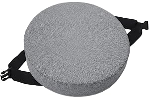 EN AyuL Redondo Bar Taburete Silla Cojín Antideslizante Hebilla Asiento Pad Mat, Comedor Silla Cojines Suave Taburete Silla Cojín para Home Office (33 * 33 * 5CM,Gris Claro)