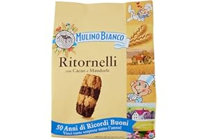 Mulino Bianco Biscotti Frollini Ritornelli con Cacao e Mandorle, Senza Olio di Palma, Colazione Ricca di Gusto, 700 g