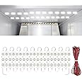 Linkstyle 12V Van Interior Light Kits, Car LED Ceiling Lights Kit with 60LEDs, LED Project Lens Lamp Work Light for Van RV Truck Boats Caravans Trailers Lorries Cargo Transit Bus