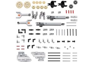 UpGLeuch 116Teile Technik Ersatzteile Set für Major Technik Set,Technik Aufhängung,Klemmbausteine Technik Getriebe und Technik Ersatzteile Verbinder,Stifte und Technik Hydraulik Pumpe