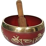 Purpledip Bell Metal Singing Bowl: Handmade Tibetan Buddhist Musical Instrument for Meditation, 4 inches (10779A): 