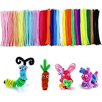 Scovolini Colorati Per Lavoretti - 200 Pezzi, 7 Colori, Filo Di Ciniglia, Per Bambini DIY - Foto 9