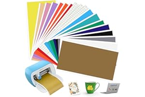 KIGNIOTE 15 sztuk 14 x 30,5 cm Smart Vinyl Permanent do Cricut Joy z 3 ploterami, folia transferowa, folia do plotera, samoprzylepna, do majsterkowania, etui na telefon komórkowy, laptopy, kubki, samochody