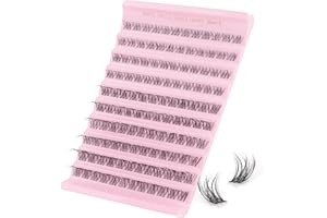 Sixstarhair Pestañas Postizas Grupo D Pestañas Rizadas 120 Piezas Grupo Individual Con Banda Transparente Pestañas Naturales Suaves Y Tenues Extensiones De Pestañas Diy De 8-16 Mm