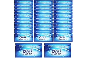 YAUN UYA 50PCS Disposable Wipe Oral Finger Brush Up Teeth Cleaning Tools Teeth Whitening Strips for Oral Deep Cleaning Treatments