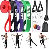4 Pezzi Elastici Fitness Set,Elastico Fitness Elastici Palestra Fascia Elastici Trazioni Bande Elastiche Fitness per Fitness,