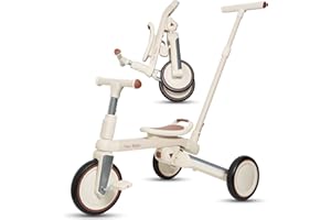 NAO BABY Triciclo evolutivo Plegable 5-1 fácil de Transportar | Triciclo Bebe 1 Año - 5 Años | Bicicleta evolutiva | Ideal como Bicicleta niño 2 años | Correpasillos Bebe, Andador y Triciclo 2 años