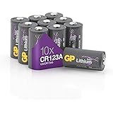 GP CR123A - Lithium Battery 10 Pack| GP Extra | CR 123A 3V Battery | Long Life, Higher Efficiency and Daily Use
