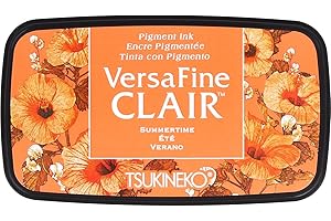 Tsukineko SummerTime Versafine Clair-Blocco di Inchiostro, Materiale Sintetico, Arancione, 5, 6 x 9, 7 x 2, 3 cm