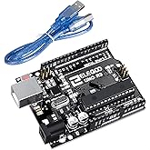 ELEGOO UNO R3 Board for Arduino with USB Cable(Arduino-Compatible) More Faster In Transfer Rates And Better At Storage And Op