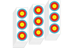 THREE ARCHERS 30 Blatte Zielpapier vertikal 3 Spot Zielscheiben Auflagen Bogenschießen Zielauflagen Standard World Cup Archery Targets