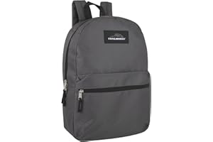 TRAIL MAKER Classic Vintage Backpack for Adults and Kids with Adjustable Padded Shoulder Straps