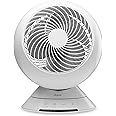 Duux Globe Table Fan, with Remote Control, LED Display & Touch Control, Powerful and Ultra Quiet Desk Fan, Circulator, 3 Speed Levels, White