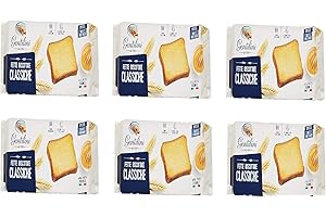 Zeus Party fette Biscottate Classiche Gentilini 6 Confezioni da 185g Senza Olio di Palma Ideali per la Colazione