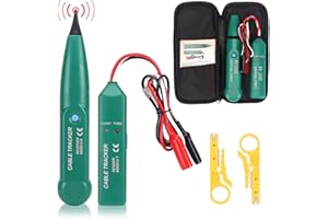 Deuvuo Cable Tracker, Kabelbruch sofort gefunden,Multifunctional kabelbruch suchgerät rasenroboter mähroboter für Netzwerk Wartung Collation, Telefonleitungstest, Netzwerkkabel Tester