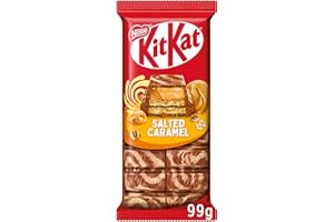 KITKAT Caramello Salato Tavoletta Wafer ricoperta di Cioccolato 99g
