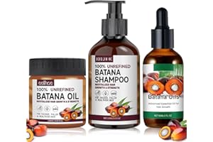 MEANJU Batana Oil for Hair Growth 3 Piezas, Batana Shampoo, Aceite de Batana para el Cabello, Crema para el Cabello Batana, Aceite Orgánico de Batana para el Crecimiento del Cabello