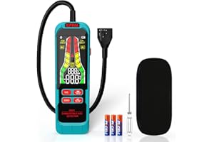 KIPRIM Highly Sensitive Gas Leak Detector, Gas Detector with 22 cm Probe, Portable Gas Tester with Acoustic and Visual Alarm for Finding Flammable Sources such as Methane, Propane for Homes, Motorhomes