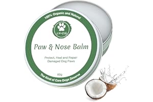 A Woof Life Dog Paw Balm 60g. Made From Natural and Organic Ingredients, The Paw Wax Effectively Soothes & Repairs Dry, Damaged, and Cracked Paws. Perfect Paw Balm for Dogs.