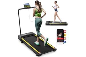 LABGREY Tapis Roulant Elettrico 2 in 1 Tapis Roulant Pieghevole, 12km/h Home Treadmill, Walking Pad, Tapis Roulant Sotto Scrivania, Display LED, Telecomando, Compatibile con Zwift, Kinomap, FitShow