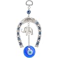 Pendente Portafortuna Turco Con Perline Blu E Farfalla, Amuleto Decorativo Per Casa
