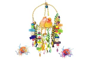 N\A Allazone Vogel Papagei Spielzeuge Bird Parrot Toys, Vogelschaukel Schaukel Sitzstangen für Vögel, Vogel Kauspielzeug, Vögel Spielzeug Vogel Papagei Schaukel Spielzeug