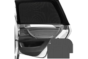 BFSYRR 2 PCS Black Window Shades With UV Protection - Anti-Glare Car Sun Shade for Baby, Breathable Protection for Most Vehicles