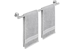 KES Handtuchhalter Bad Badetuchhalter Handtuchstange Edelstahl SUS304 Handtuch Halter 60cm Wandmontage Gebürstet, A2000S60-2