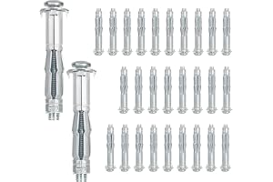 DBREAKS 30 st hålrumspluggar, M8 x 65 mm förzinkade hålväggsplugg, expansionsplugg