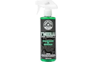 Chemical Guys Ambientador Perfumador Eliminador de Olores New Car Smell 473 ml para Coches, Hogar y Cualquier Espacio Interior. como Recién Salido del Concesionario