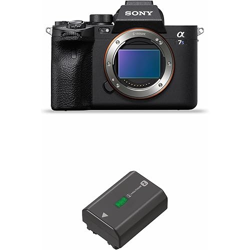 Sony Alpha ILCE-7SM3 Full-Frame Mirrorless Camera Body | 4K 120P | 4:2:2 10 bit | ISO 40-409600 | High Dynamic Range | Videographers & Content Creators   Rechargeable Battery (NP-FZ100) - Black