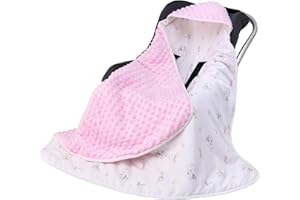 Miracle Baby Couverture Enveloppante Hiver Bébé, Nid d'ange Bebe Cosy, Couverture Multifonction pour Bébé 90 x 90 cm, Utilisable sur Le Siège Auto, de la Poussette (Automne et Hiver, Agneaux)