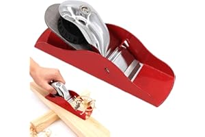 GROSION 1PCS Wood Planer for Doors,Wood Planer Hand Tool,Hand Planers for Wood,Door Planer for Internal Doors,Door Planer for Internal Doors for Furniture Repair,Wood Planning,DIY Wood Crafts(Red)