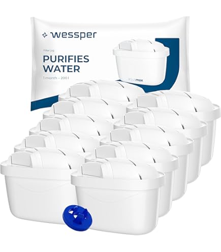 AQUA CREST Filterpatronen, vervanging voor Brita® Maxtra Pro® All-in-1 en Maxtra Plus waterfilterpatronen, compatibel met Brita® kan, waterkoker en tank, TÜV SÜD, NSF-gecertificeerd (6