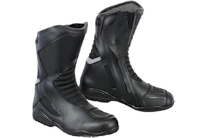 REXTEK Motorbike Boots Motorcycle Shoes Biker Racing Stylist Short Ankle Boot Motorcycle Track Touring Shoes Waterproof Armoured for Mens Boys Rider
